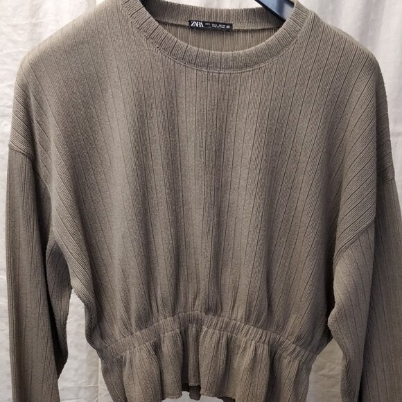 Ribbed Knit Cinch Top - Picture 1 of 2